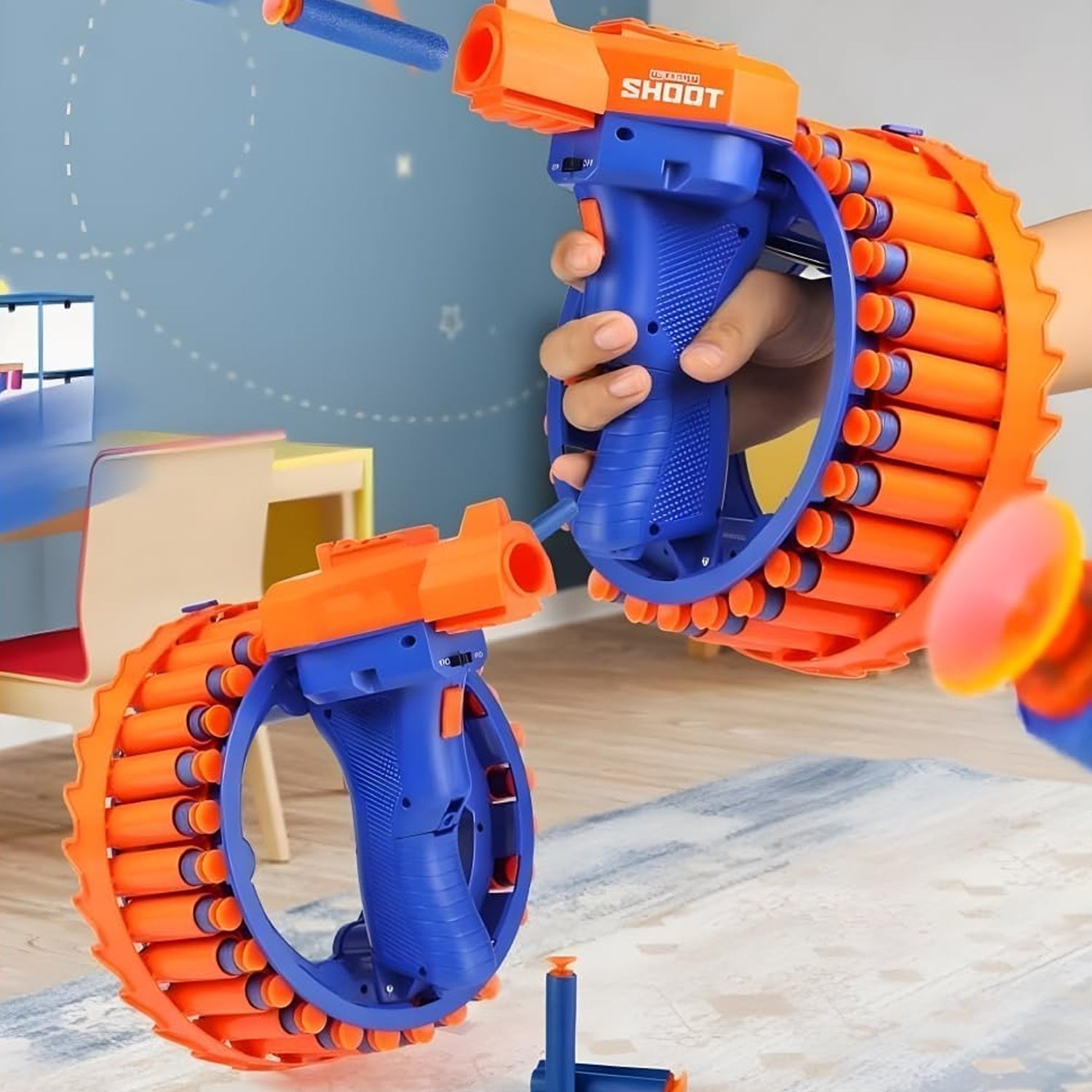 17921 Amazing Toy Gun, Electric Gun for Children, 28 Soft Bullets for Youth Safety, Children's Electric Hand Ring Wheel Soft Bullet Gun, Gift Toys 17921 Amazing Toy Gun, Electric Gun for Children, 28 Soft Bullets for Youth Safety, Children's Electric Hand Ring Wheel Soft Bullet Gun, Gift Toys